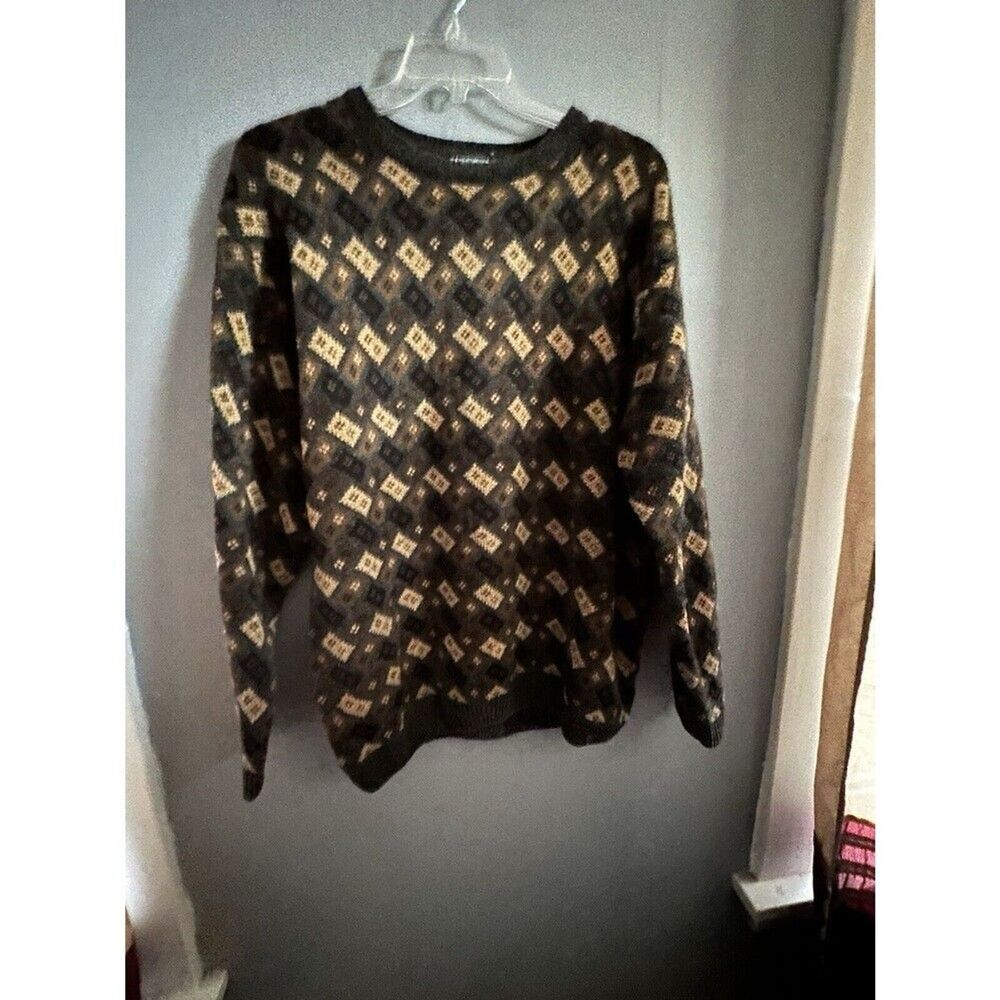 Vintage Mens Knightsbridge Sweater Size L Large Grandpa Pullover Soft Comfort